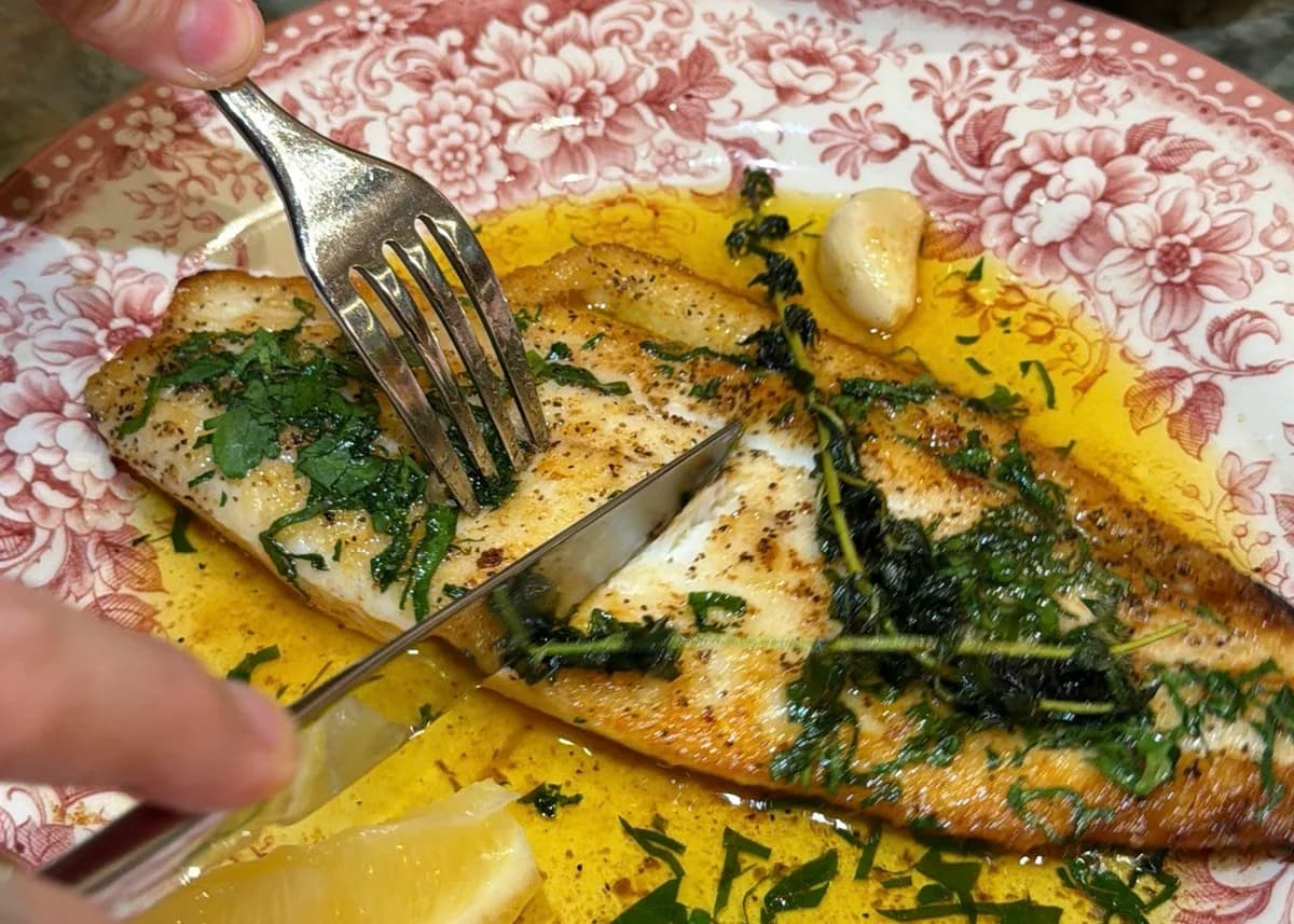 Filet Meunière at The Plump Frenchmen