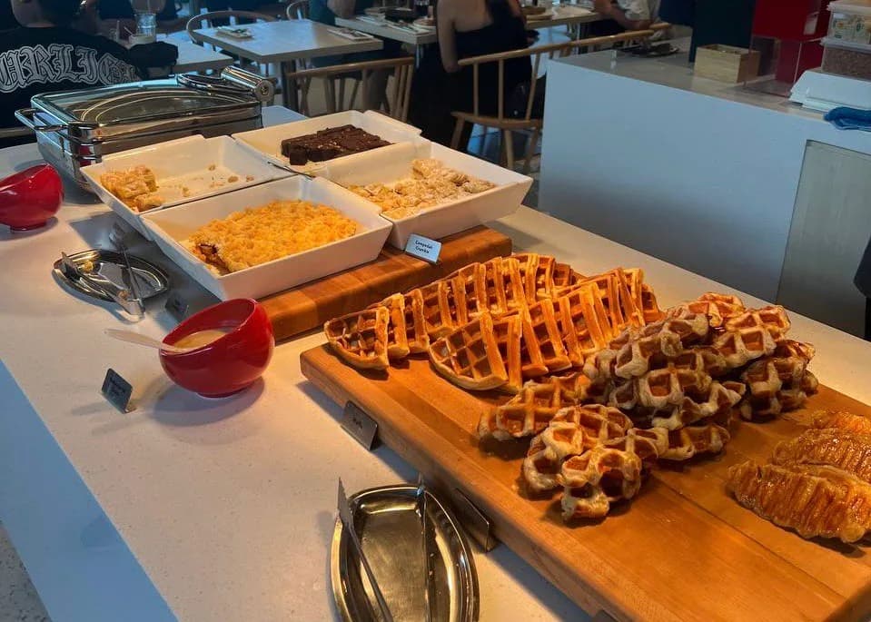 Waffle Station at Swensons